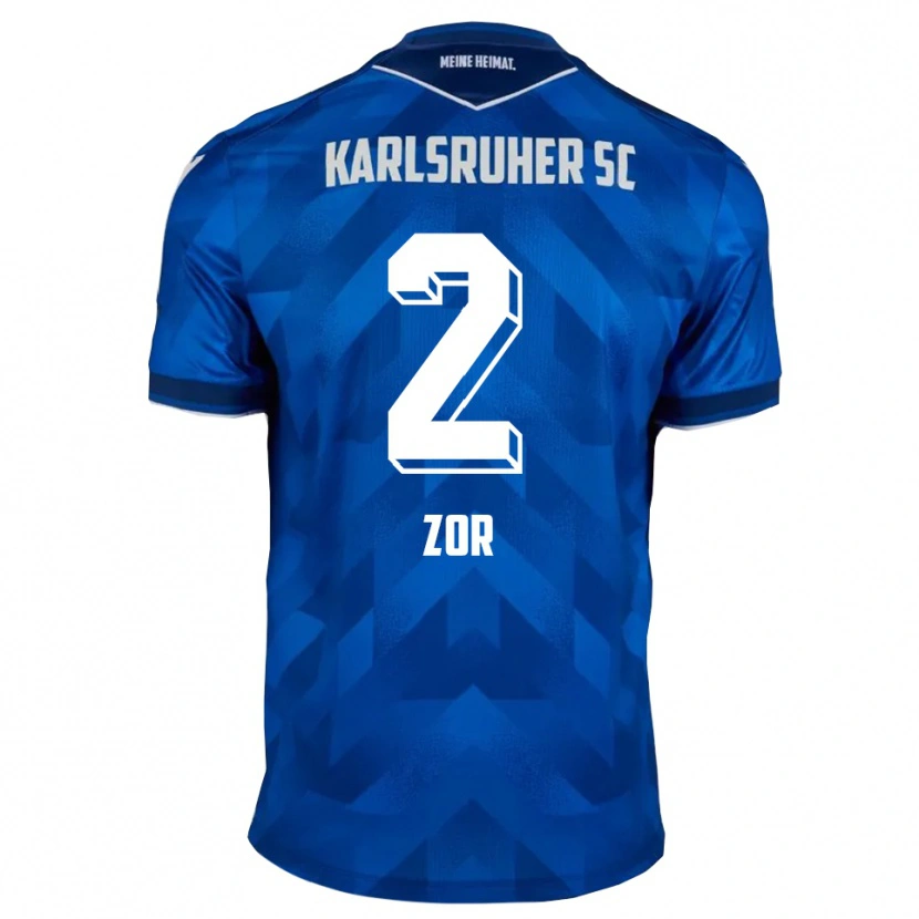Danxen Kinder Danyal Zor #2 Blau Weiß Heimtrikot Trikot 2025/26 T-Shirt