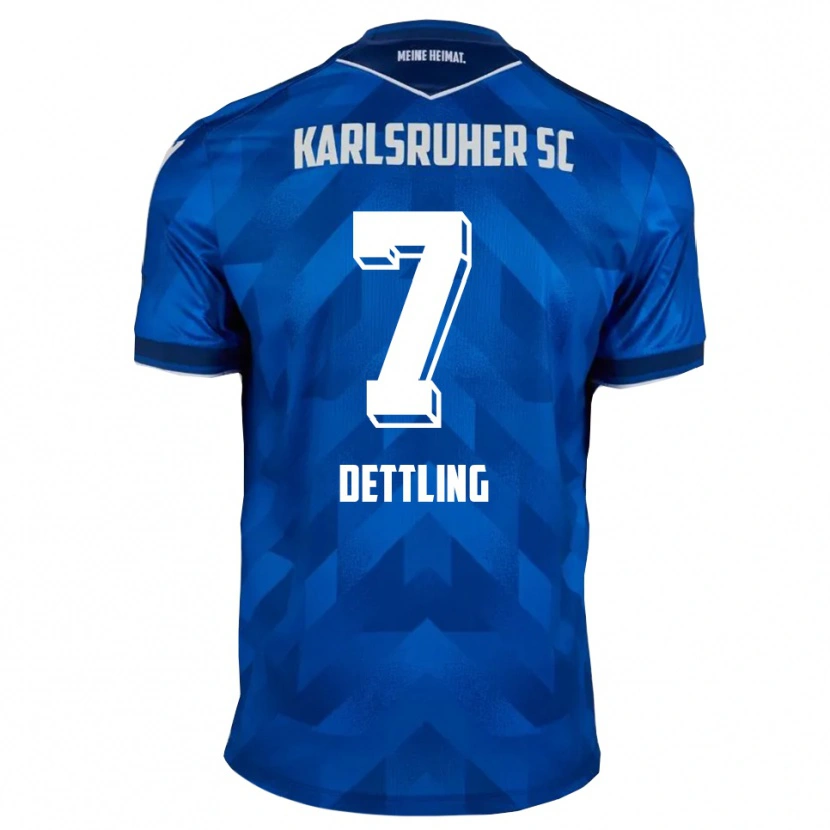 Danxen Kinder Luis Dettling #7 Blau Weiß Heimtrikot Trikot 2025/26 T-Shirt