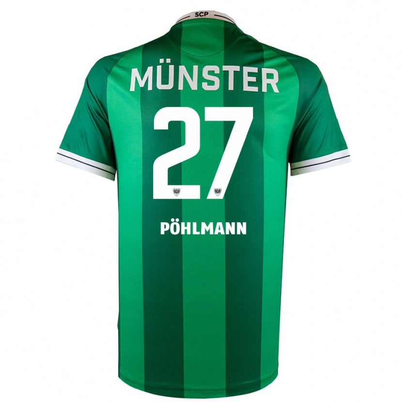 Danxen Kinder Phil Pöhlmann #27 Grün Weiß Heimtrikot Trikot 2025/26 T-Shirt