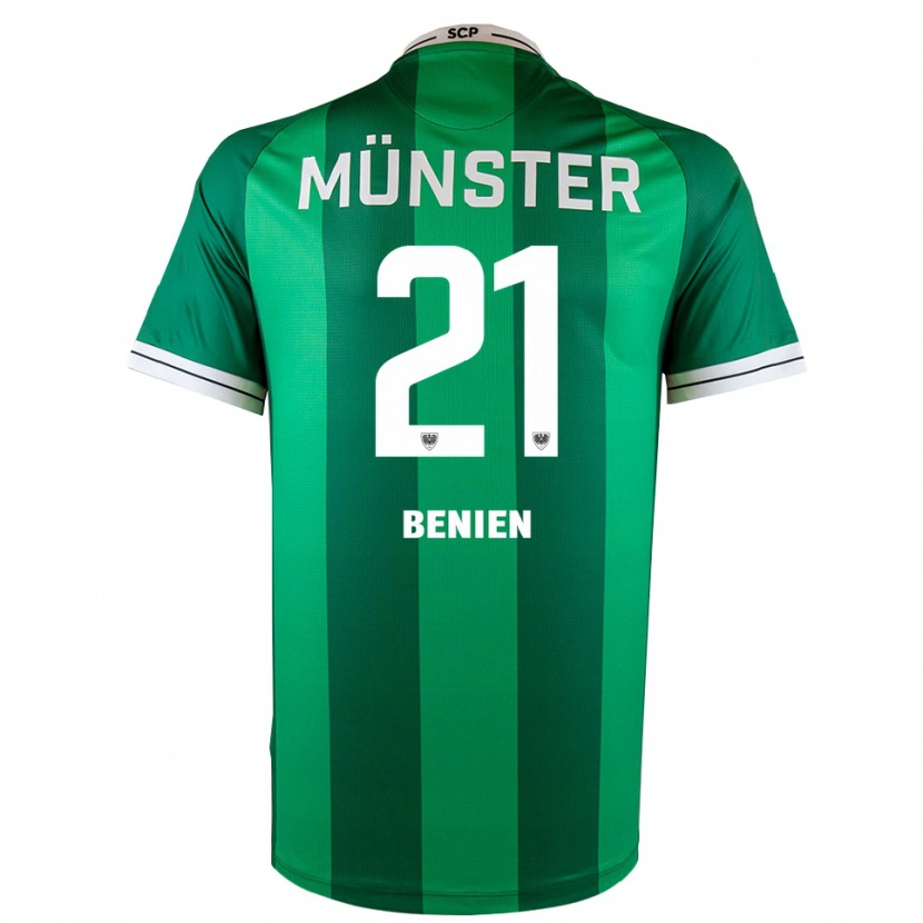 Danxen Kinder Lennet Benien #21 Grün Weiß Heimtrikot Trikot 2025/26 T-Shirt