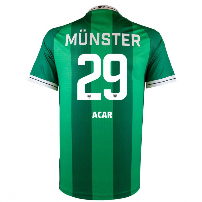 Danxen Kinder Ryan Acar #29 Grün Weiß Heimtrikot Trikot 2025/26 T-Shirt