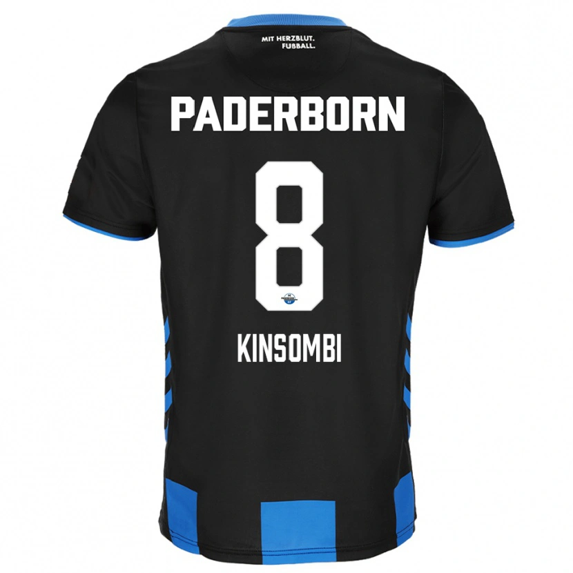 Danxen Kinder David Kinsombi #8 Schwarz Blau Heimtrikot Trikot 2025/26 T-Shirt