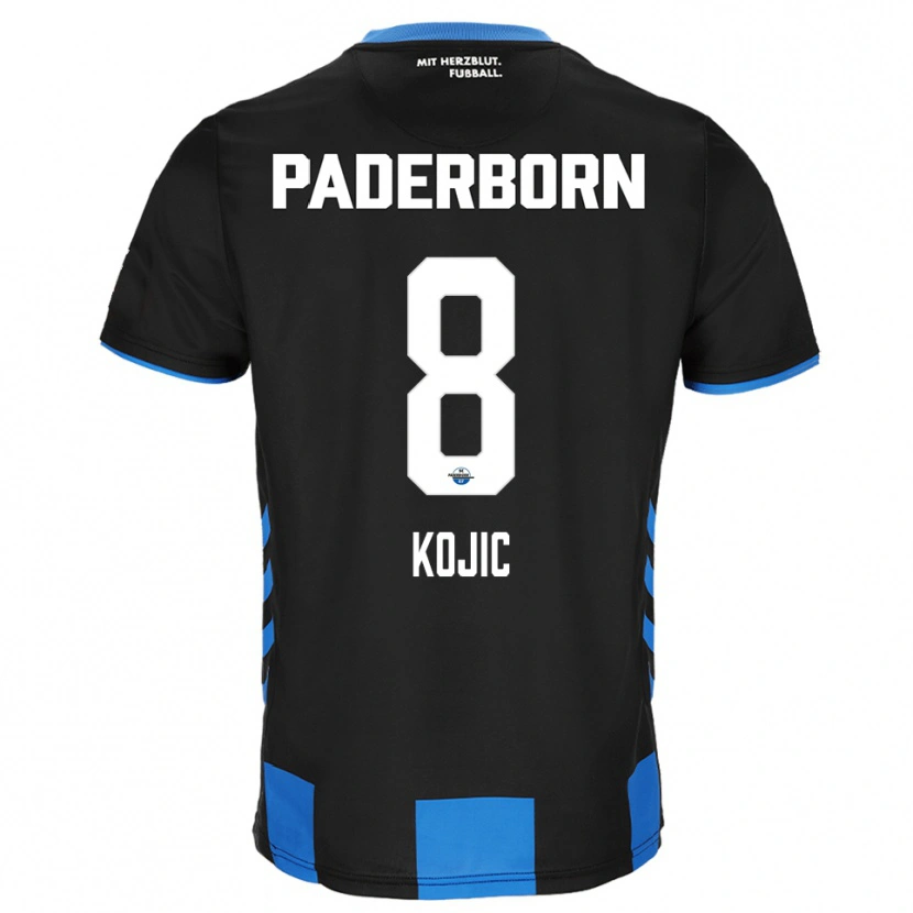 Danxen Kinder Medin Kojic #8 Schwarz Blau Heimtrikot Trikot 2025/26 T-Shirt