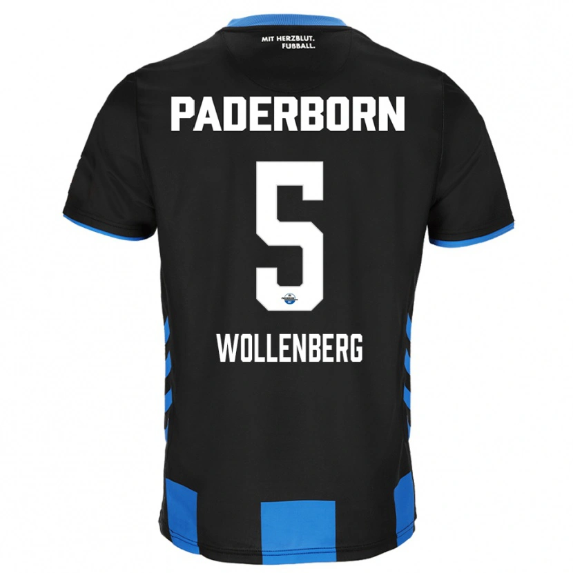 Danxen Kinder Paul Wollenberg #5 Schwarz Blau Heimtrikot Trikot 2025/26 T-Shirt
