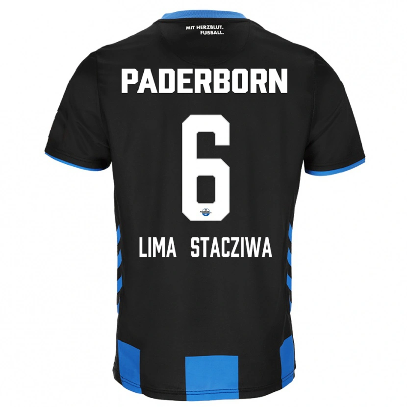 Danxen Kinder Neo Lima Stacziwa #6 Schwarz Blau Heimtrikot Trikot 2025/26 T-Shirt