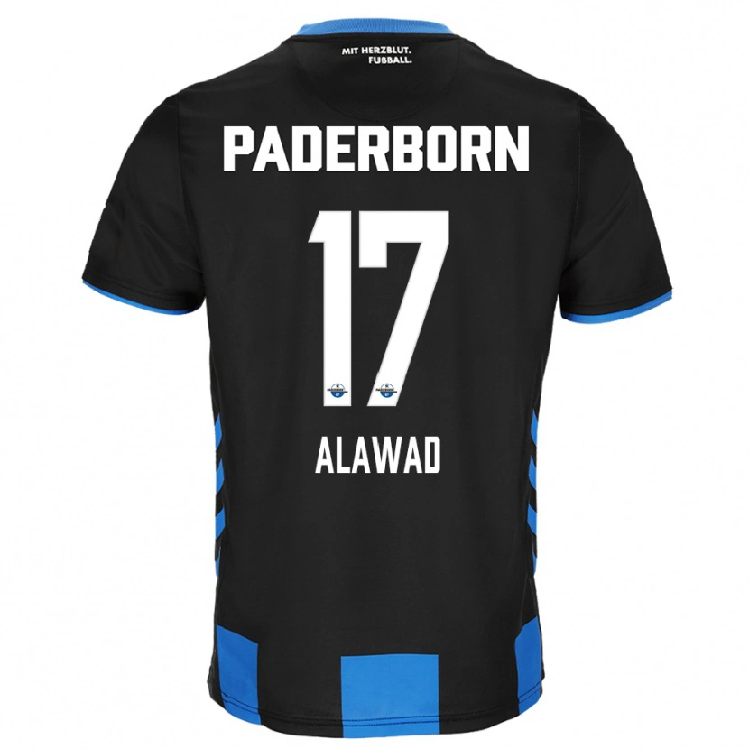 Danxen Kinder A. Alawad #17 Schwarz Blau Heimtrikot Trikot 2025/26 T-Shirt