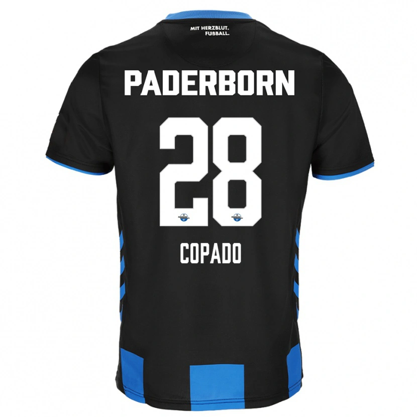 Danxen Kinder Lucas Copado #28 Schwarz Blau Heimtrikot Trikot 2025/26 T-Shirt