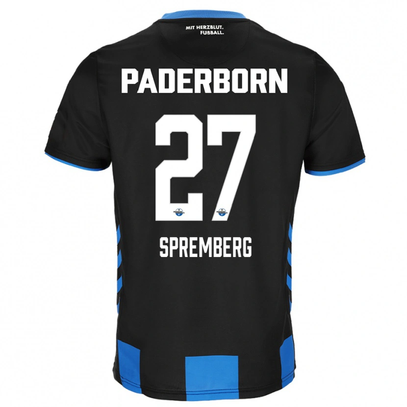Danxen Kinder Lenn Spremberg #27 Schwarz Blau Heimtrikot Trikot 2025/26 T-Shirt