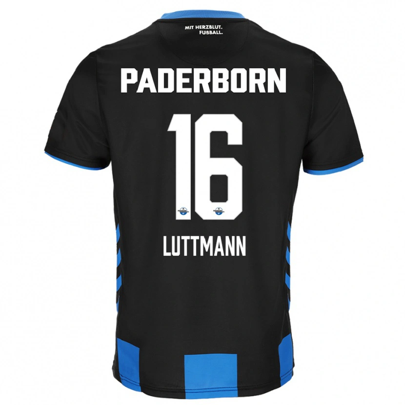 Danxen Kinder Magnus Luttmann #16 Schwarz Blau Heimtrikot Trikot 2025/26 T-Shirt