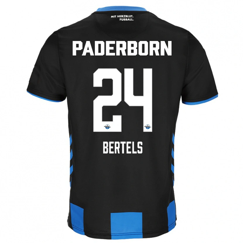 Danxen Kinder Felix Bertels #24 Schwarz Blau Heimtrikot Trikot 2025/26 T-Shirt