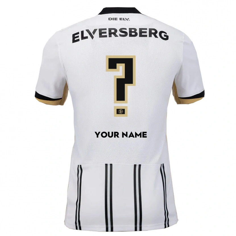 Danxen Kinder Ihren Namen #0 Weiß Schwarz Heimtrikot Trikot 2025/26 T-Shirt