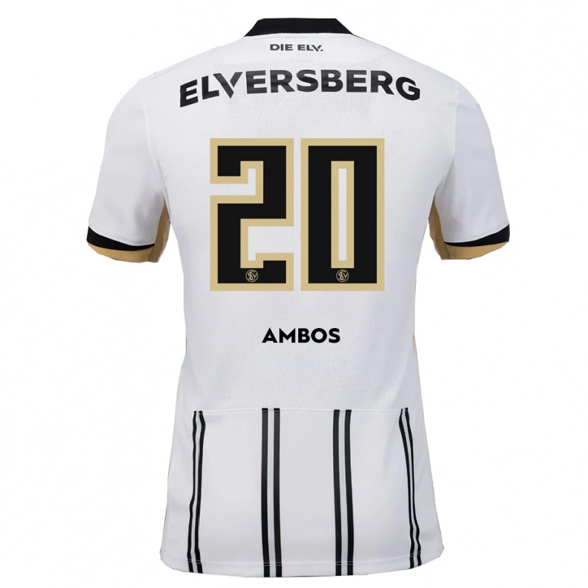 Danxen Kinder Marlon Ambos #20 Weiß Schwarz Heimtrikot Trikot 2025/26 T-Shirt