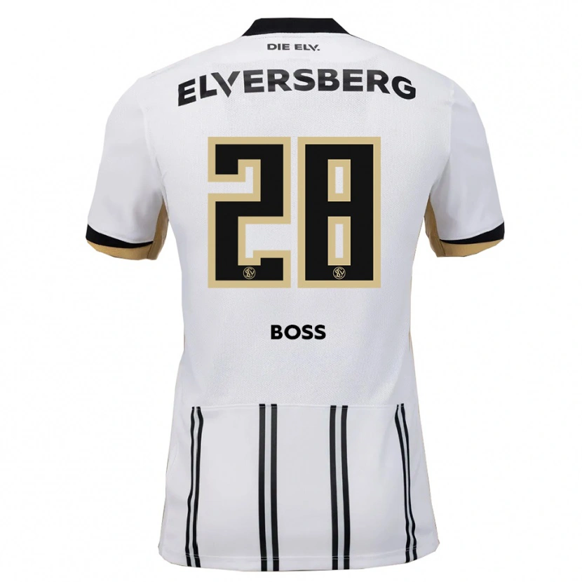 Danxen Kinder Tim Boss #28 Weiß Schwarz Heimtrikot Trikot 2025/26 T-Shirt
