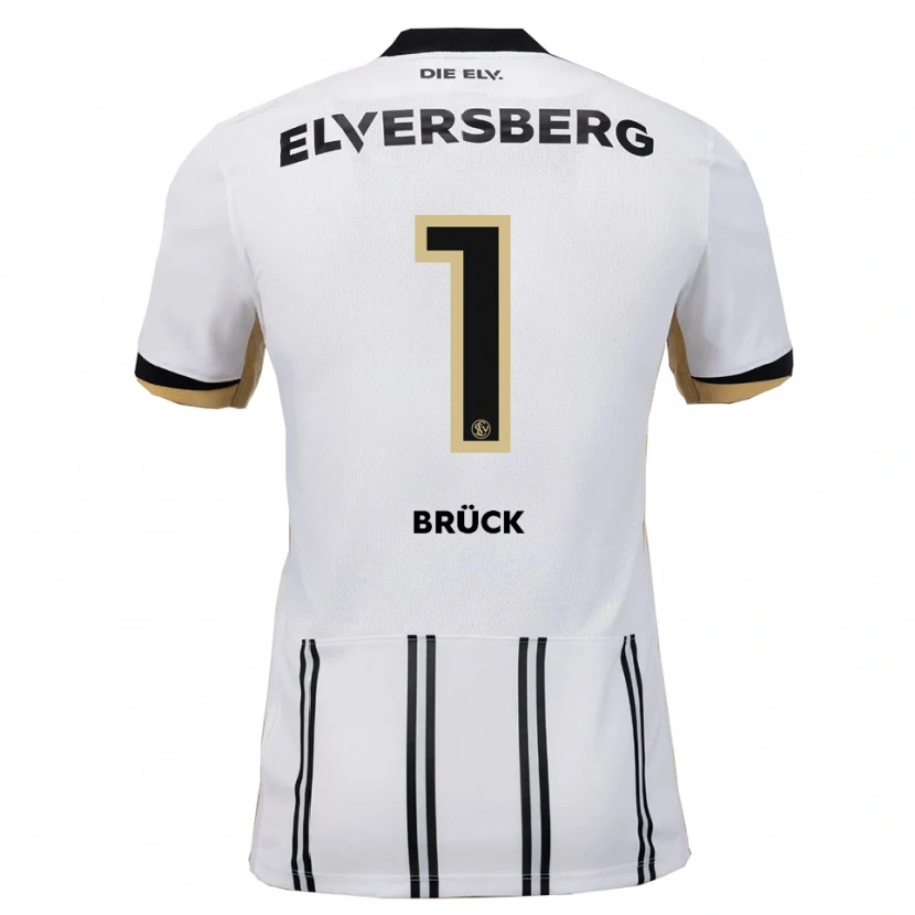 Danxen Kinder Florian Brück #1 Weiß Schwarz Heimtrikot Trikot 2025/26 T-Shirt