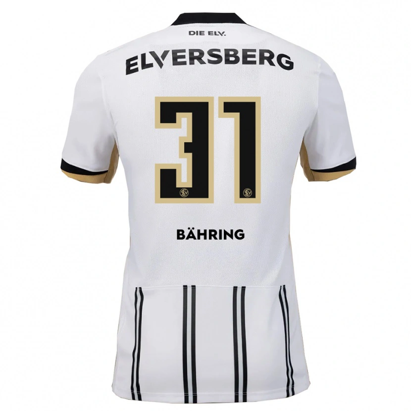 Danxen Kinder Fynn Bähring #31 Weiß Schwarz Heimtrikot Trikot 2025/26 T-Shirt