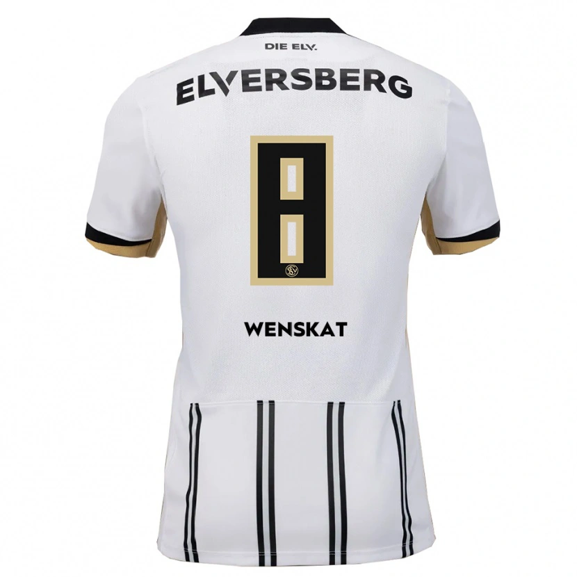 Danxen Kinder Kian Wenskat #8 Weiß Schwarz Heimtrikot Trikot 2025/26 T-Shirt