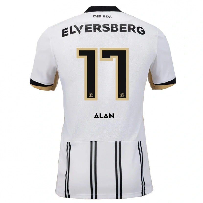 Danxen Kinder Alan Rodriguez #17 Weiß Schwarz Heimtrikot Trikot 2025/26 T-Shirt
