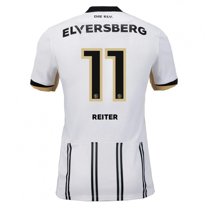Danxen Kinder Lena Reiter #11 Weiß Schwarz Heimtrikot Trikot 2025/26 T-Shirt