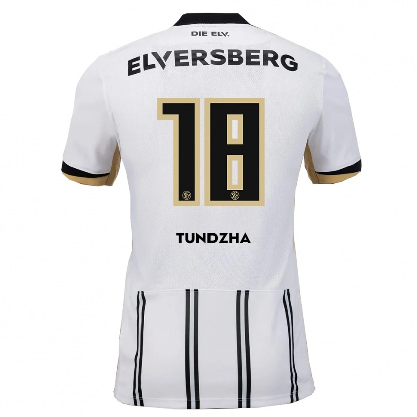 Danxen Kinder Berke Tundzha #18 Weiß Schwarz Heimtrikot Trikot 2025/26 T-Shirt