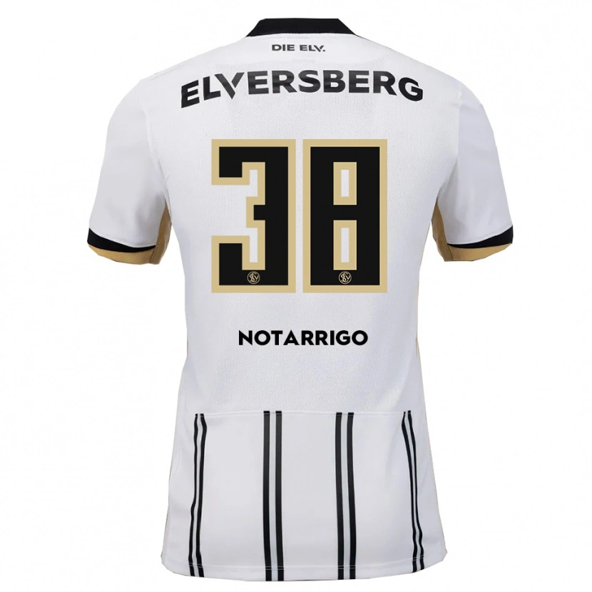 Danxen Kinder Tyler Notarrigo #38 Weiß Schwarz Heimtrikot Trikot 2025/26 T-Shirt