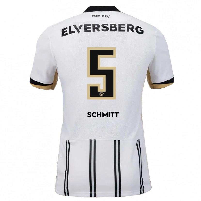Danxen Kinder Leon Schmitt #5 Weiß Schwarz Heimtrikot Trikot 2025/26 T-Shirt