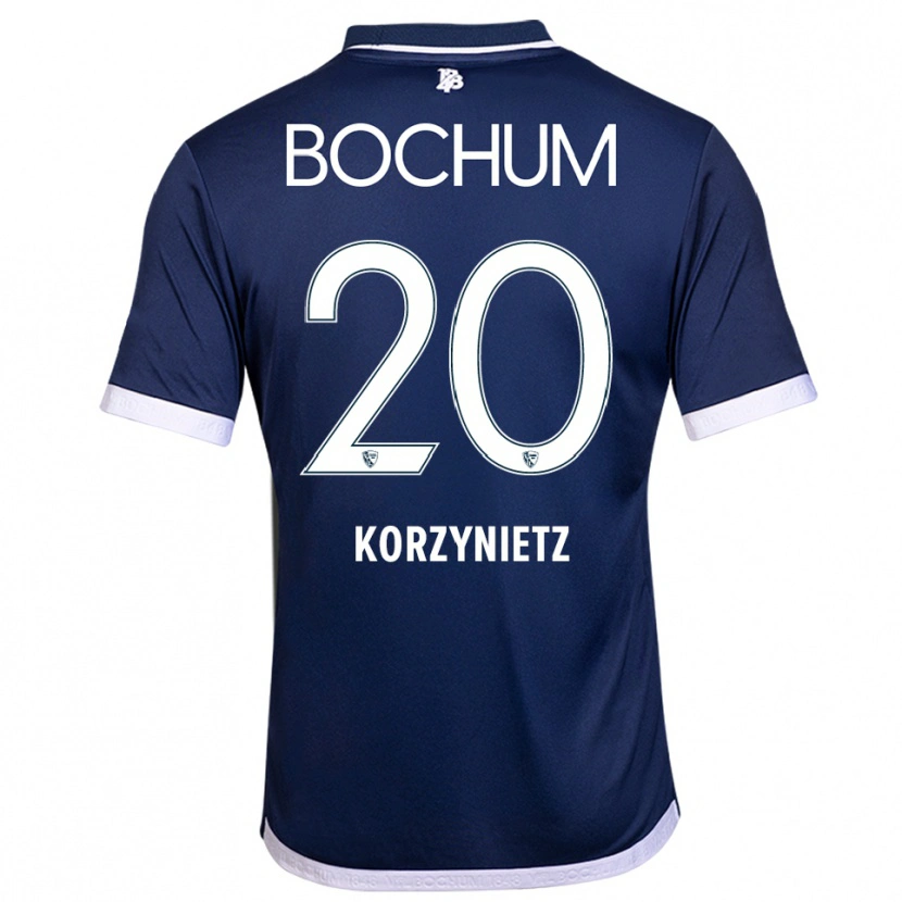 Danxen Kinder Jaden Korzynietz #20 Marineblau Weiß Heimtrikot Trikot 2025/26 T-Shirt