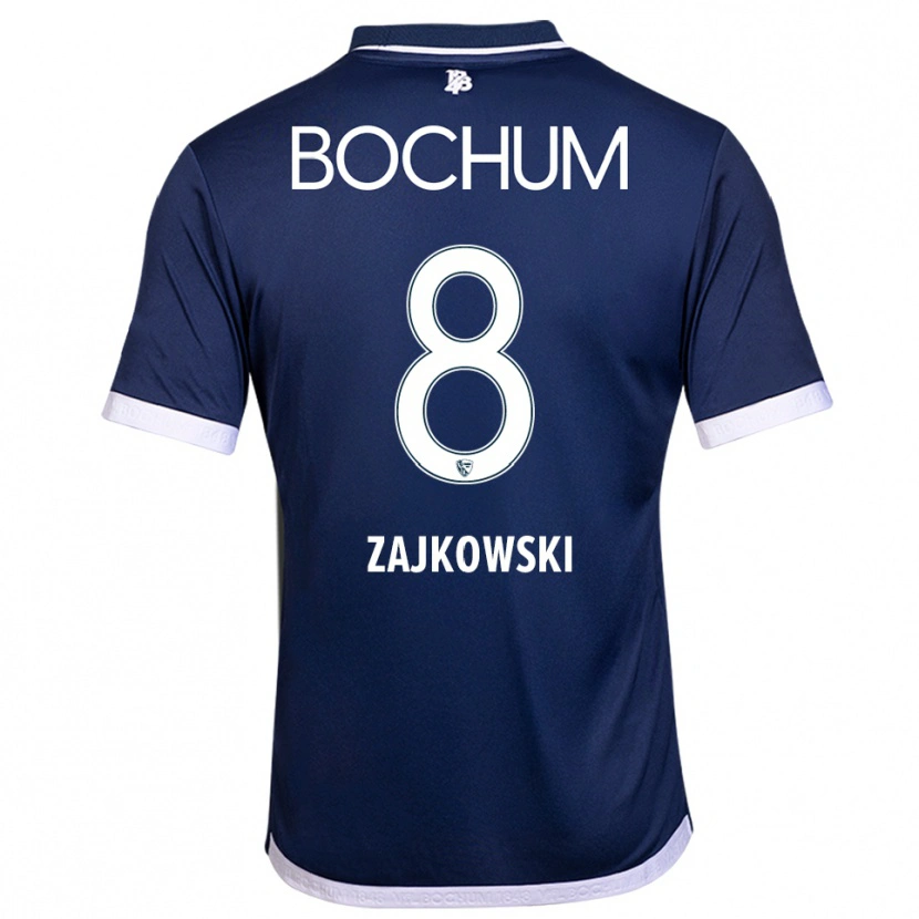 Danxen Kinder Cedric Zajkowski #8 Marineblau Weiß Heimtrikot Trikot 2025/26 T-Shirt