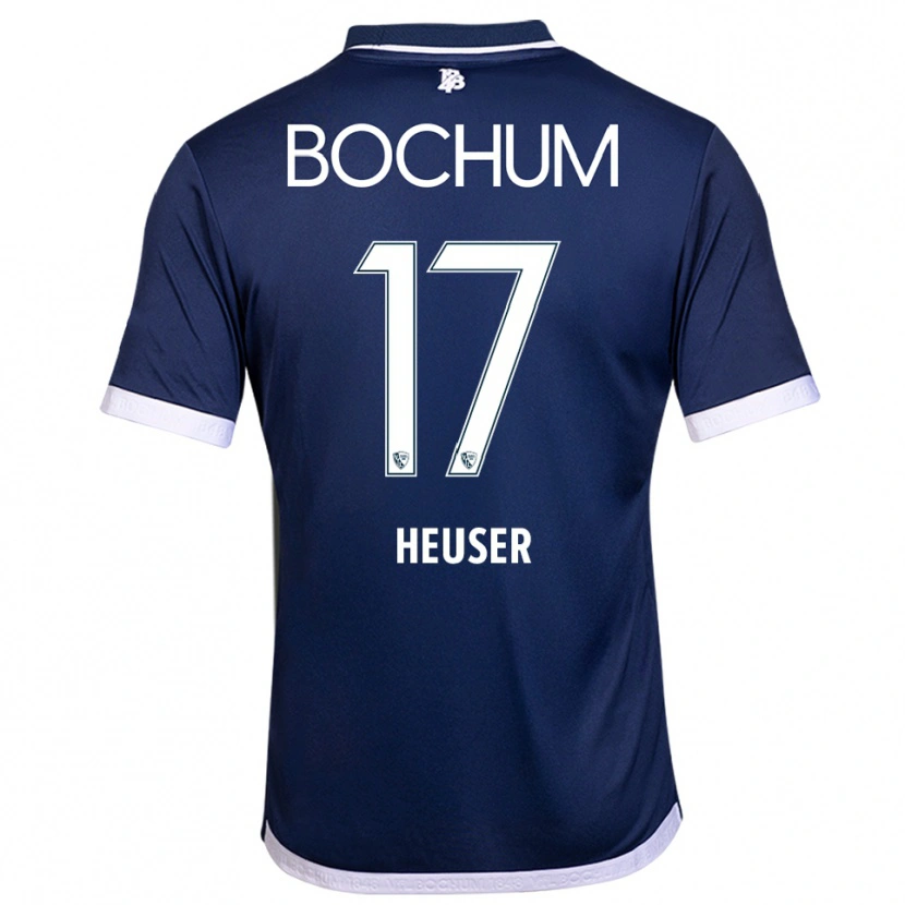 Danxen Kinder Ben Heuser #17 Marineblau Weiß Heimtrikot Trikot 2025/26 T-Shirt