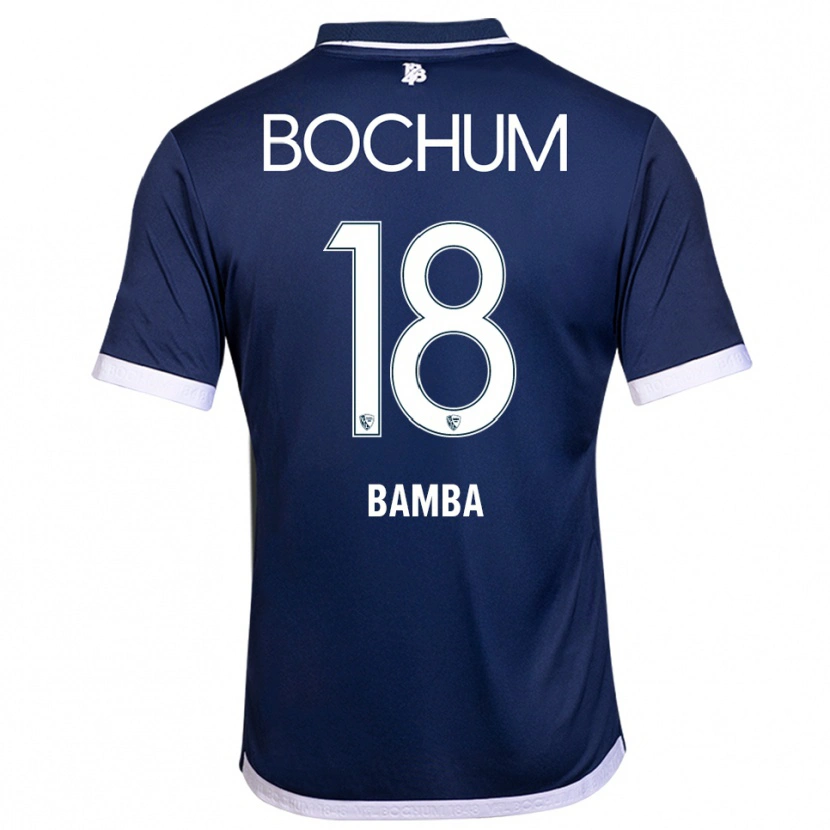 Danxen Kinder Samuel Bamba #18 Marineblau Weiß Heimtrikot Trikot 2025/26 T-Shirt