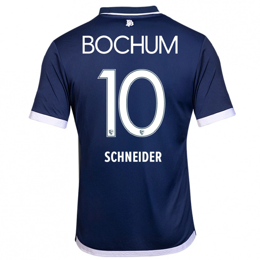 Danxen Kinder Ruben Schneider #10 Marineblau Weiß Heimtrikot Trikot 2025/26 T-Shirt