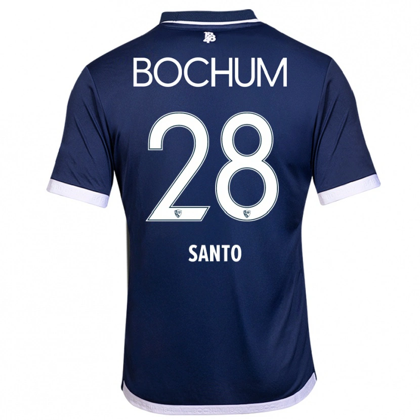 Danxen Kinder Lumiere Santo #28 Marineblau Weiß Heimtrikot Trikot 2025/26 T-Shirt