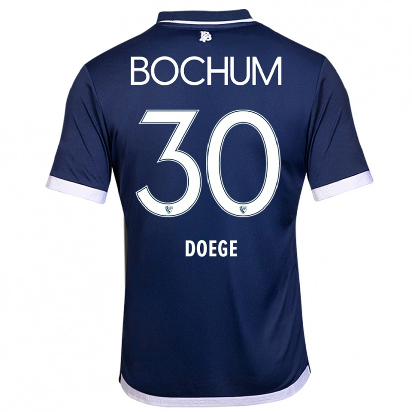 Danxen Kinder Leonie Doege #30 Marineblau Weiß Heimtrikot Trikot 2025/26 T-Shirt