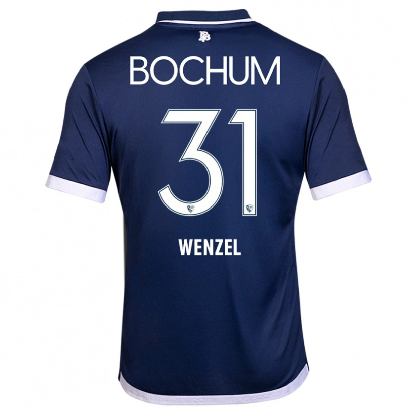 Danxen Kinder Franziska Wenzel #31 Marineblau Weiß Heimtrikot Trikot 2025/26 T-Shirt