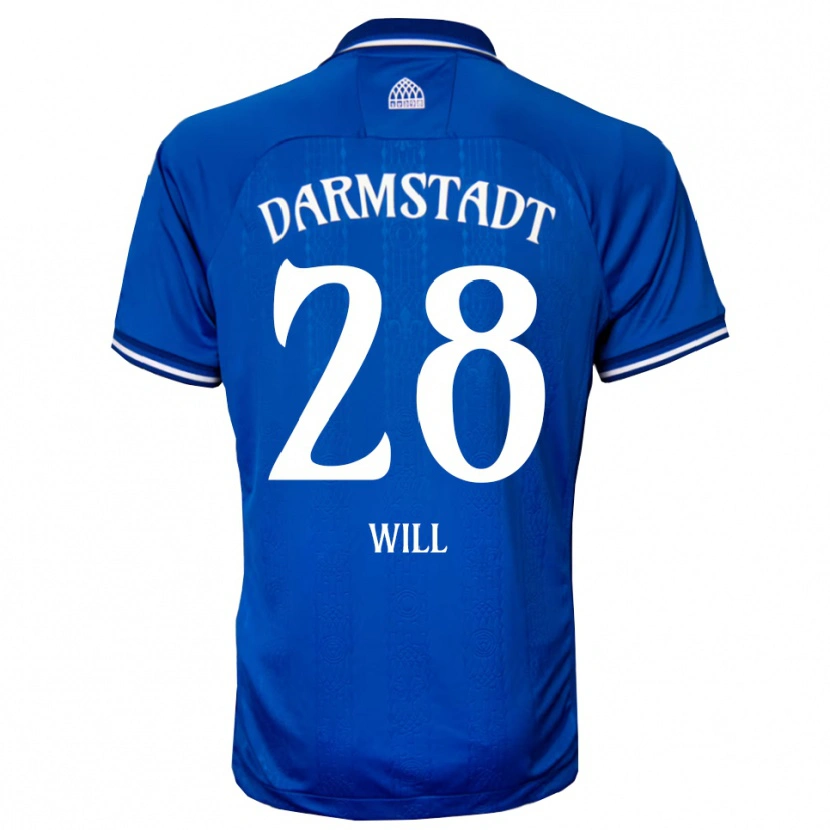 Danxen Kinder Paul Will #28 Blau Weiß Heimtrikot Trikot 2025/26 T-Shirt
