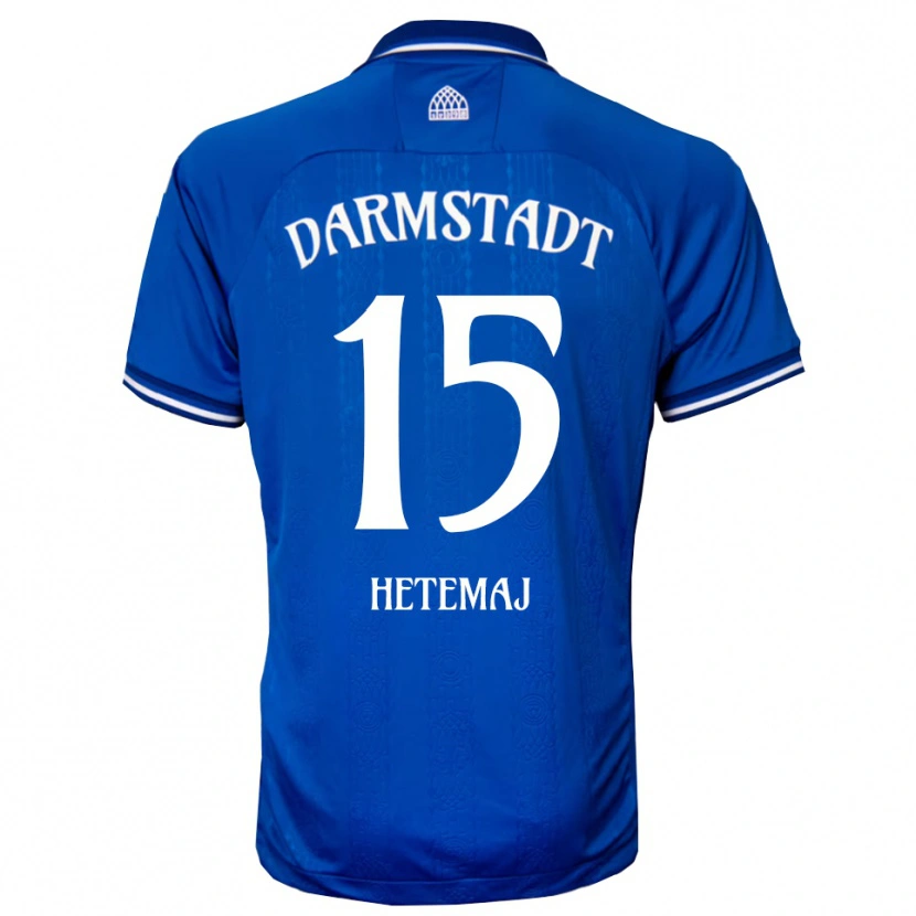 Danxen Kinder Gentrit Hetemaj #15 Blau Weiß Heimtrikot Trikot 2025/26 T-Shirt