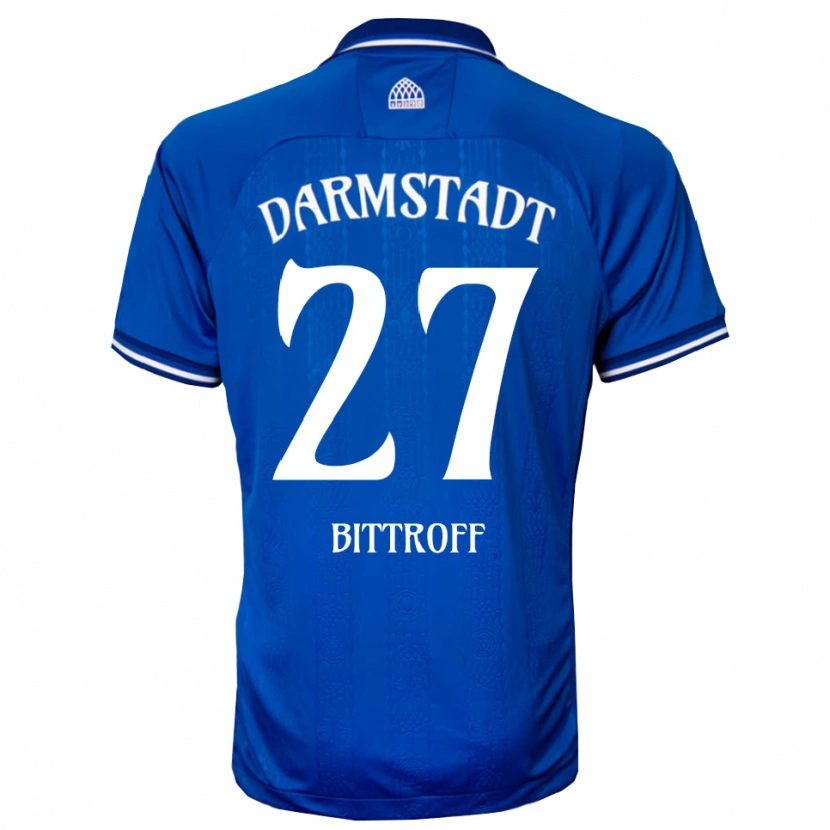 Danxen Kinder Maurice Bittroff #27 Blau Weiß Heimtrikot Trikot 2025/26 T-Shirt
