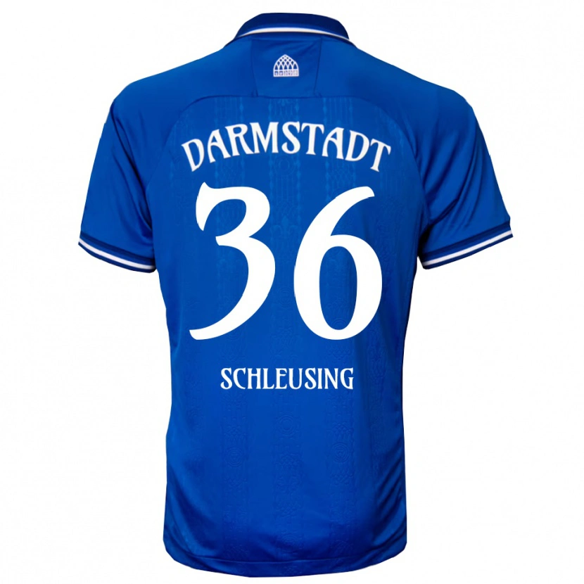Danxen Kinder Lenox Schleusing #36 Blau Weiß Heimtrikot Trikot 2025/26 T-Shirt