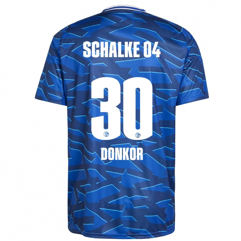 Danxen Kinder Anton Donkor #30 Königsblau Weiß Heimtrikot Trikot 2025/26 T-Shirt