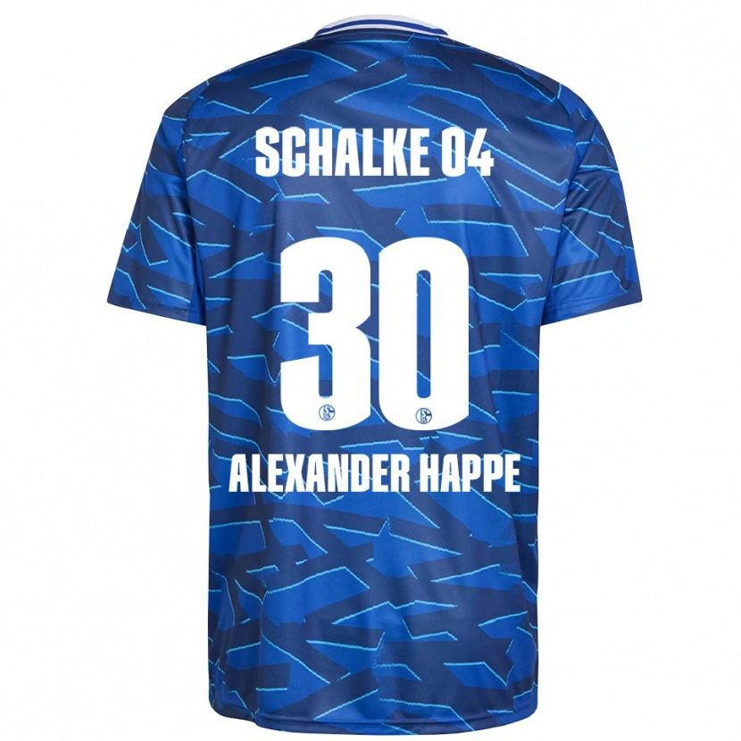 Danxen Kinder Luca Alexander Happe #30 Königsblau Weiß Heimtrikot Trikot 2025/26 T-Shirt