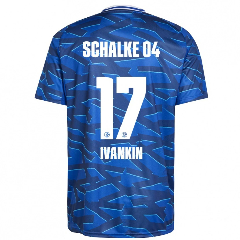 Danxen Kinder Alexander Ivankin #17 Königsblau Weiß Heimtrikot Trikot 2025/26 T-Shirt