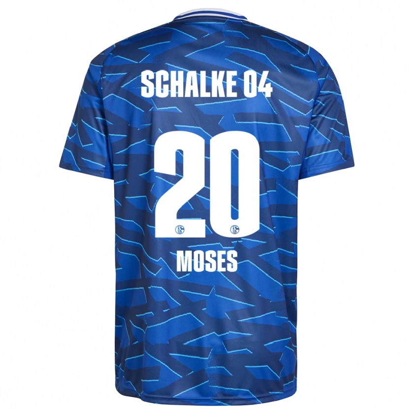 Danxen Kinder Jennifer Moses #20 Königsblau Weiß Heimtrikot Trikot 2025/26 T-Shirt