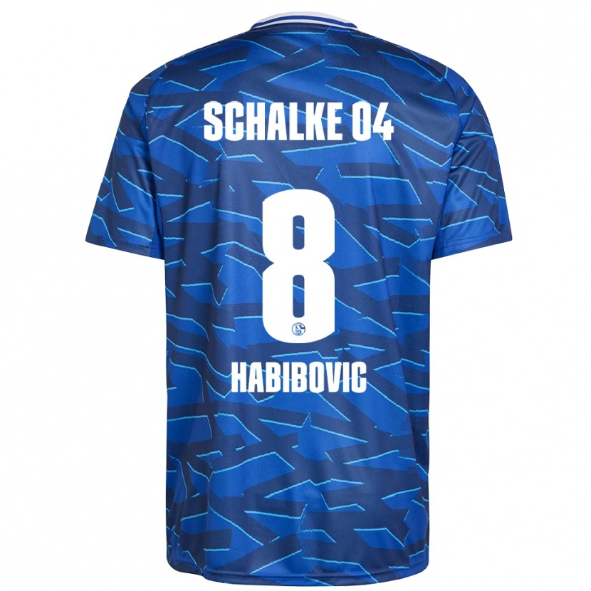 Danxen Kinder Edina Habibovic #8 Königsblau Weiß Heimtrikot Trikot 2025/26 T-Shirt