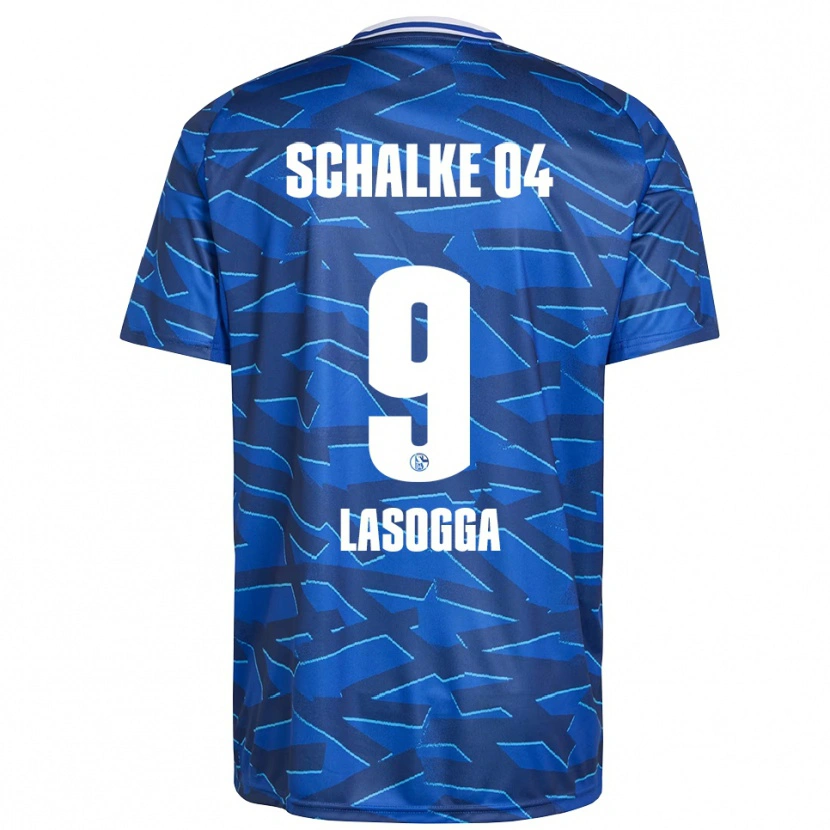 Danxen Kinder Pierre-Michel Lasogga #9 Königsblau Weiß Heimtrikot Trikot 2025/26 T-Shirt