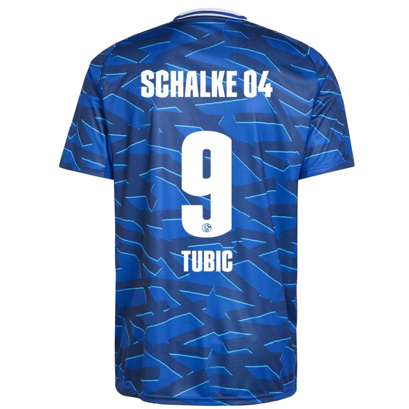Danxen Kinder Malik Tubic #9 Königsblau Weiß Heimtrikot Trikot 2025/26 T-Shirt