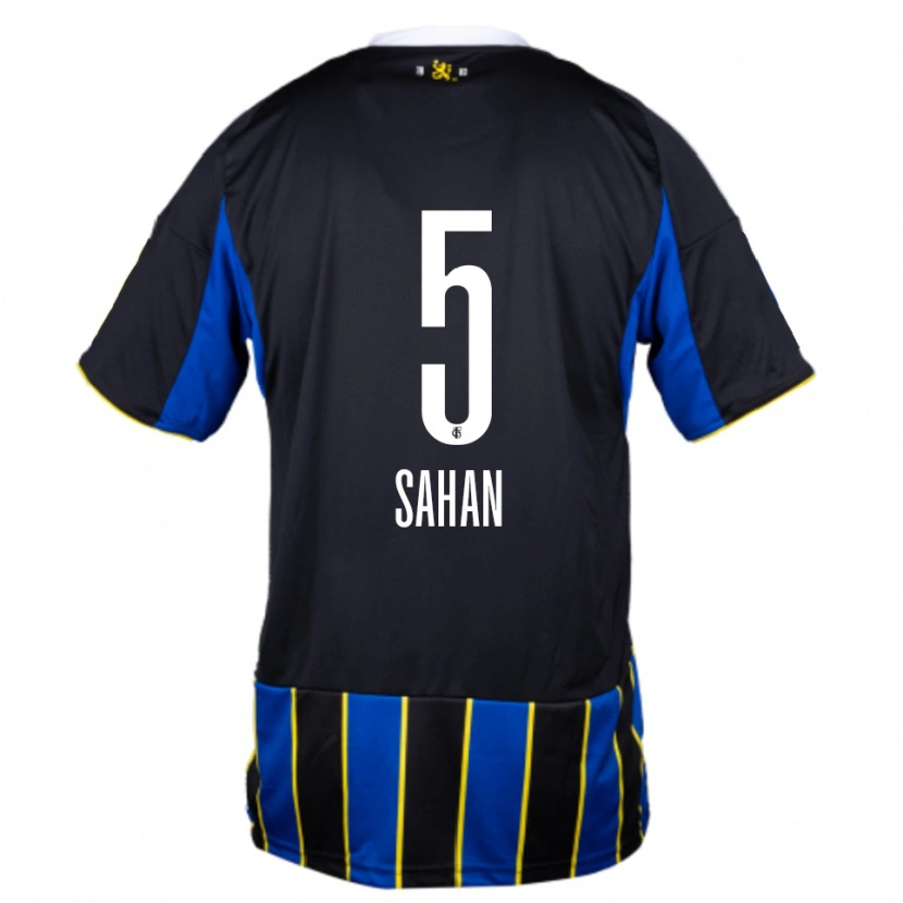 Danxen Kinder Vakkas Sahan #5 Blau Schwarz Gelb Heimtrikot Trikot 2025/26 T-Shirt