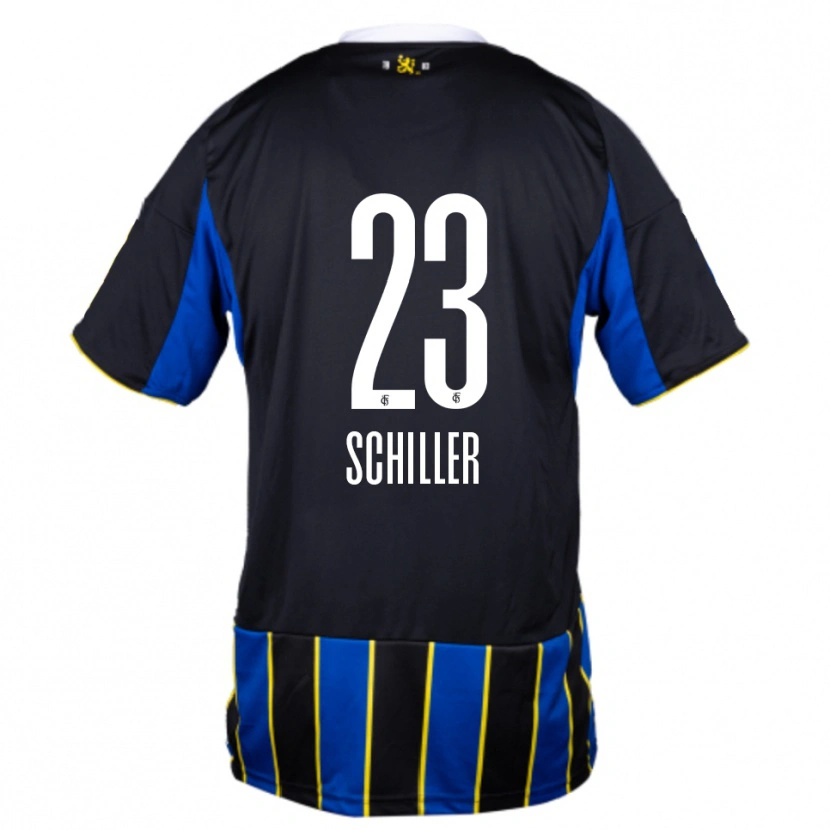 Danxen Kinder Niklas Schiller #23 Blau Schwarz Gelb Heimtrikot Trikot 2025/26 T-Shirt