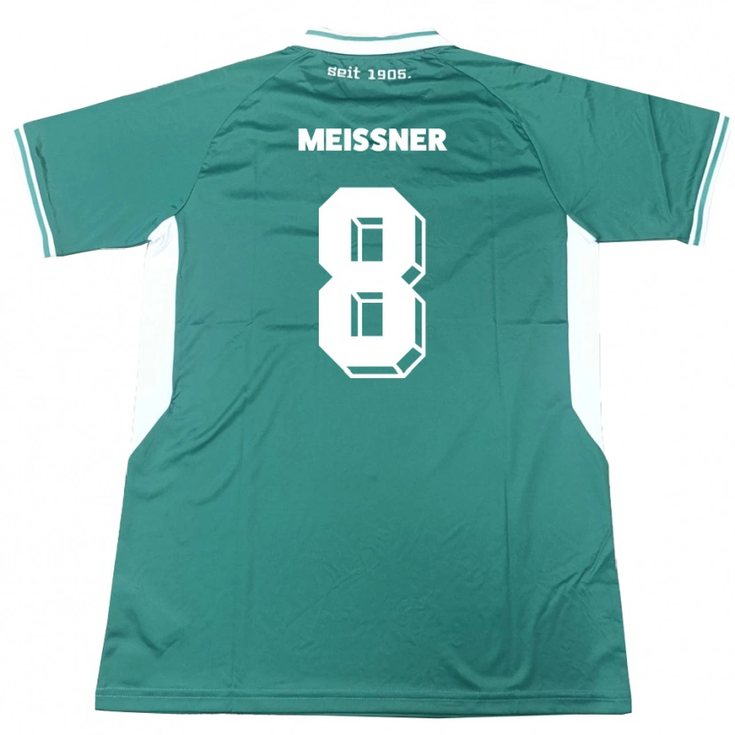 Danxen Kinder Thomas Meißner #8 Grün Weiß Heimtrikot Trikot 2025/26 T-Shirt