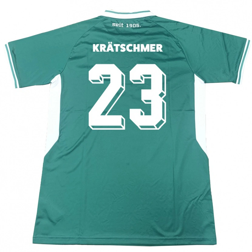 Danxen Kinder Pius Krätschmer #23 Grün Weiß Heimtrikot Trikot 2025/26 T-Shirt