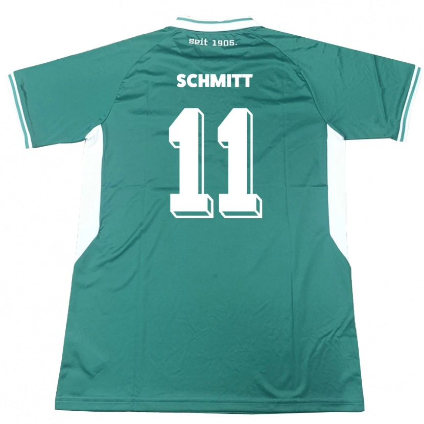 Danxen Kinder Valentin Schmitt #11 Grün Weiß Heimtrikot Trikot 2025/26 T-Shirt