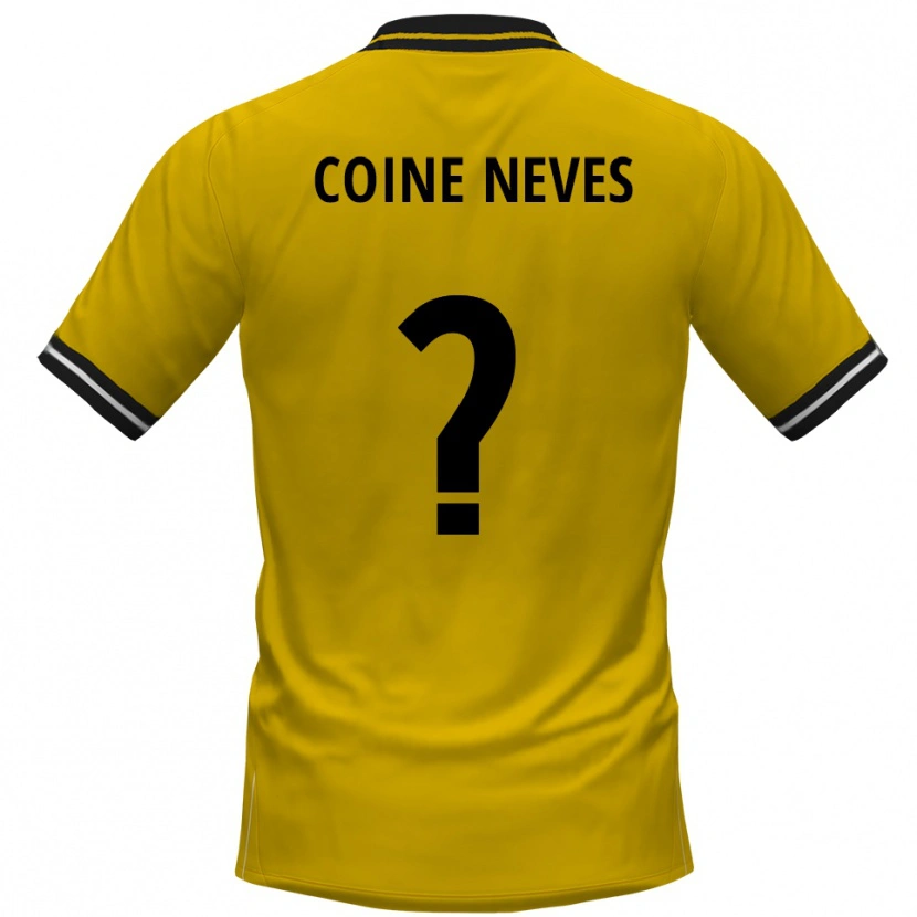 Danxen Kinder Arthur Coine Neves #0 Gelb Schwarz Heimtrikot Trikot 2025/26 T-Shirt